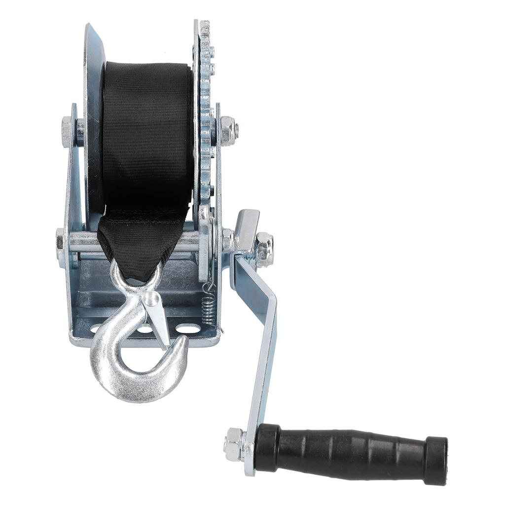 1200LBS Heavy Duty Winch with 8M Strap Hand Crank Cable Gear Winch for Boat Trailer