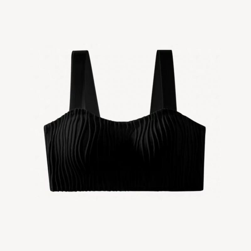 

Бюстгальтер пуш-ап, бесшовные удобные бюстгальтеры без косточек, сексуальный бюстгальтер без косточек, женский повседневный бюстгальтер Solf, нижнее белье для сна, сексуальное женское белье M чёрный