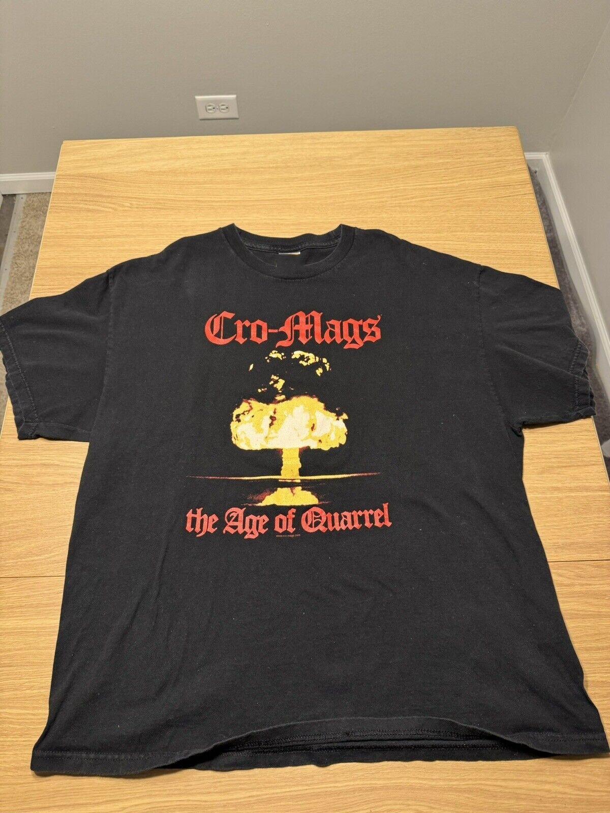 Cro-mags Age Of Quarrel Хардкор-панк Футболка Топы Футболка Полный размер S-4XL L
