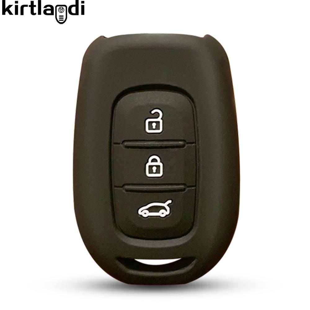 

для Renault tWingo 3 Duster Clio Logan Stepway для Dacia Logan 2021 силиконовый чехол для ключа с пультом 3 кнопки чехол-сумка для ключа автомобиля
