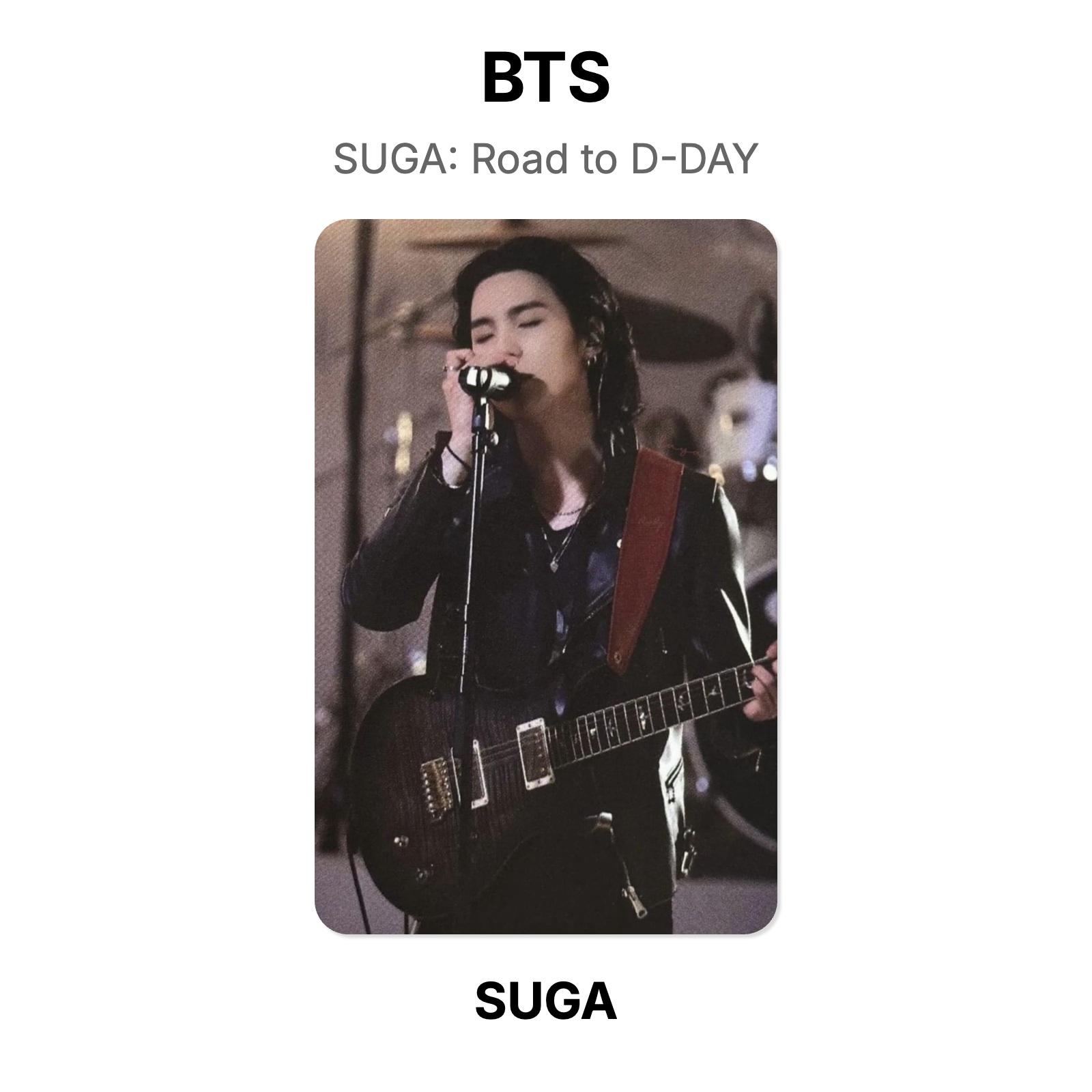 BTS SUGA SUGA: Road to D-DAY Official Photocard SUGA