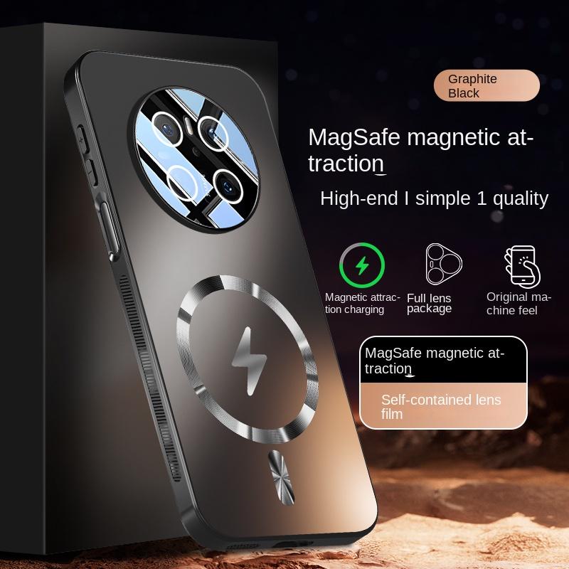 The TPU Material Lens Full Protection Case for Huawei Mate 70 70 Pro 70 ProPlus Features a Magnetic Shockproof Function.