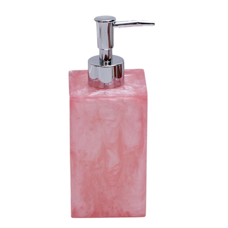 Resin Soap Dispenser Marble Texture Travel Bottle Liquid Container Easy Carry For Skincared Liquids