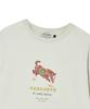 BEYOND CLOSET [Collection Line] Vintage Tape Detail Washed Short Sleeve T-Shirt Ivory
