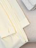2025 Summer Women's Milk Yellow Suit Jacket - Korean Goddess Style, Versatile, Casual, Thin Top for Trendy Commutes