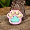 Lovely Claw Shape Stress Relief Keychain Portable Cat Paw Keyring for Anxiety Office Travel Accessories