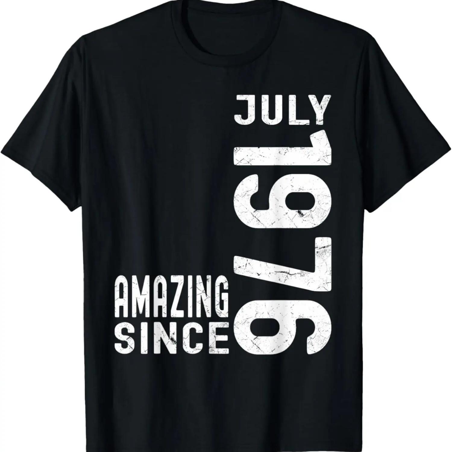 

Amazing Since July 1976, Born In 1976 July Birthday T-Shirt S чёрный