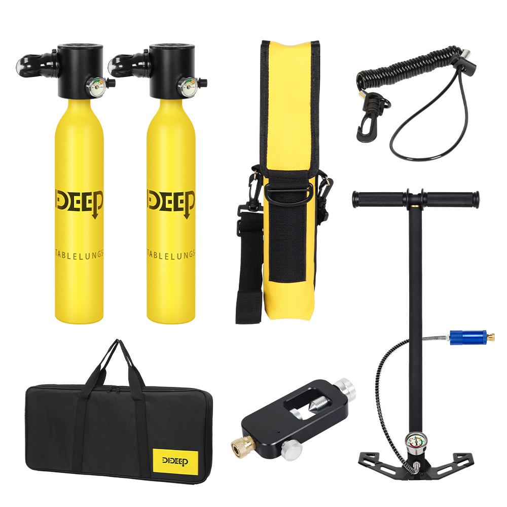 

DIDEEP 0.5L Scuba Mini Oxygen Cylinder for Underwater Diving Instruction Universal жёлтый