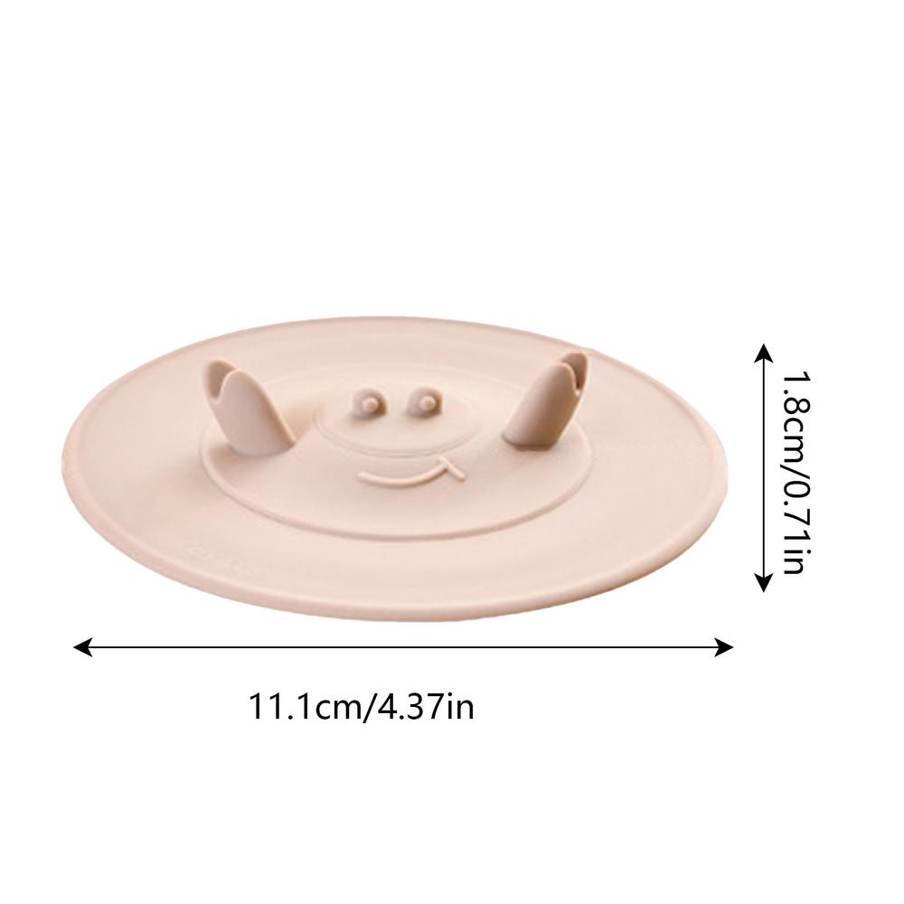 

cute Crab Cup Lids creative Crab shaped Drink Protection Cover With Straw Hole home Universal dustproof Silicone Cup Lid gift абрикосовий
