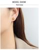 Marka French Small Gold Ball Stud Earrings: 18k Gold-Plated Titanium Steel Jewelry for Women