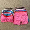 Conjunto de Roupa de Yoga DFYNE de Alta Elasticidade: Conjunto de Sutiã e Shorts sem Costura com Gola Halter.