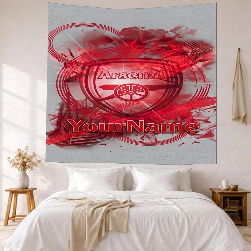 Arsenal Custom Your Name Wall Decor Tapestry Art For Pet Memorial Birthdaywedding Party Backdrop Family Gift