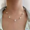 Pearl Clavicle Chain Necklace Beads Choker Neck Chain Goth Chocker Jewelry On The Neck Pendant Collar Women