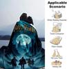 1pc Harry Potter Moonlight Journey Flannel Blanket Soft Warm Throw for Home, Office, Travel, All-Season Cozy Bedding GiftL1079