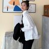Printed Shirt Spring New Women's Loose Top Tide + Tie Tops