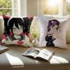 Watamote K-Kuroki T-Tomoko Cushion Cover Linen Pillowcase Cover Soft Decor For Sofa Home Room
