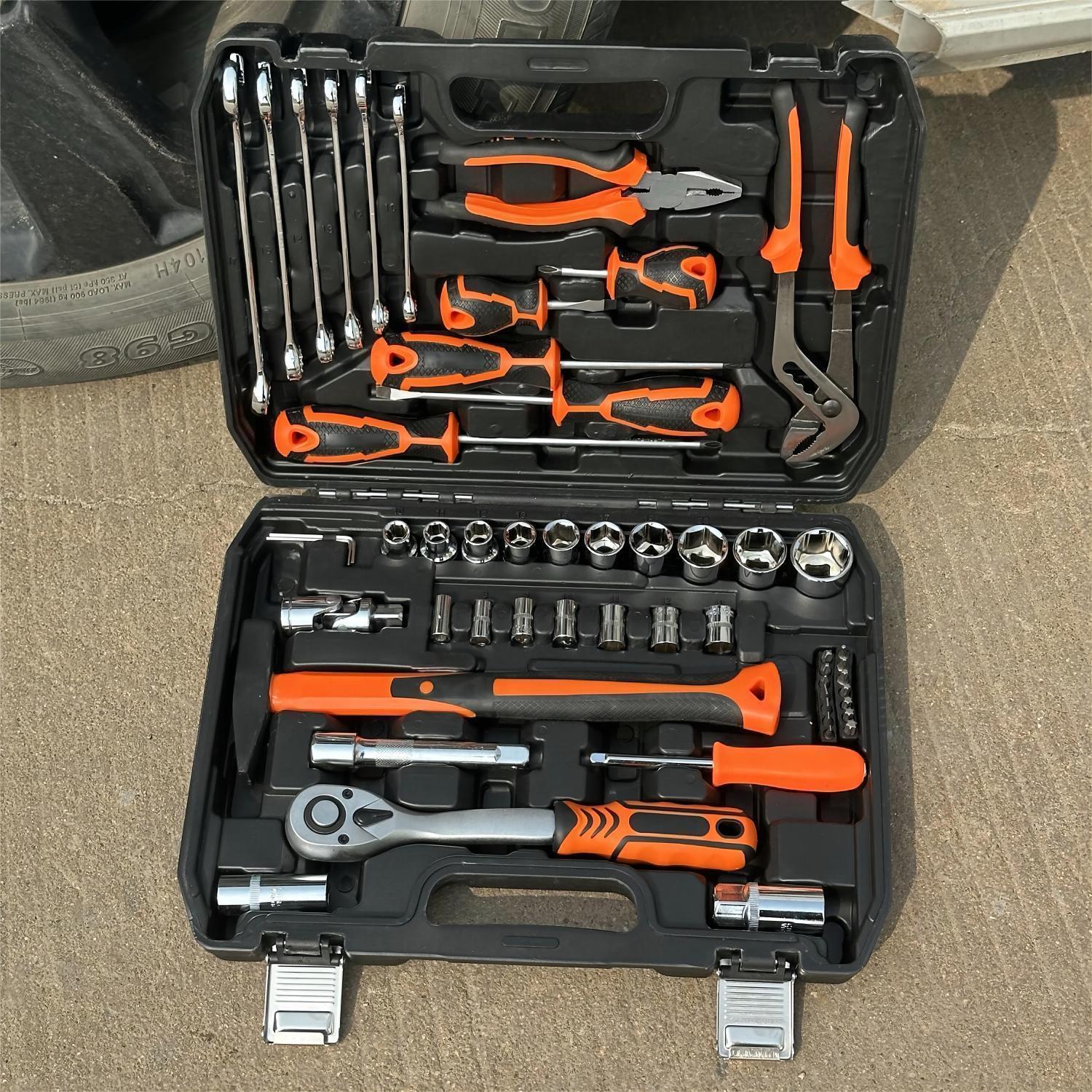 Multifunctional Auto & Motorcycle Repair Tool Set with Ratchet Socket Wrench