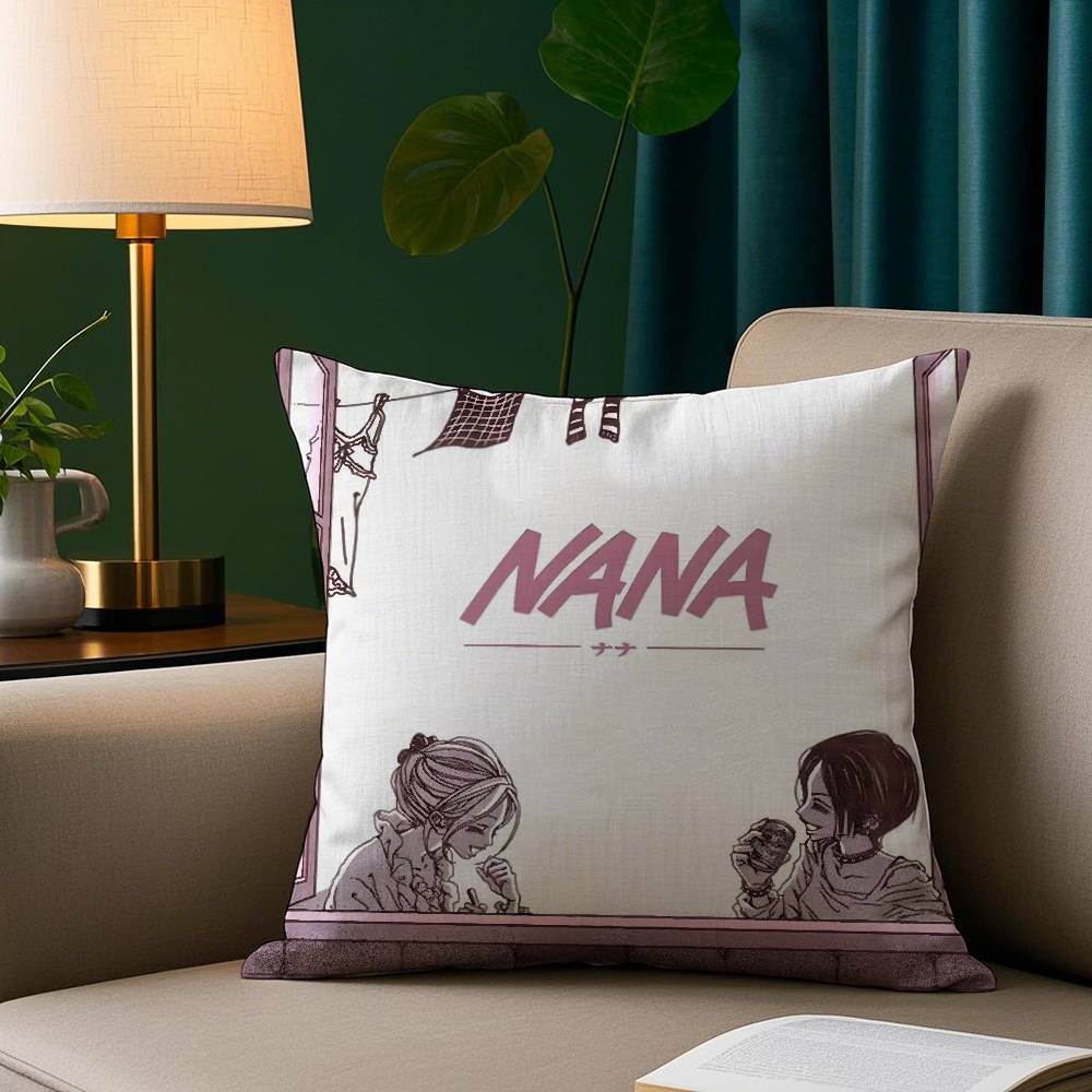 Anime N-Nana Pillow Case Plush Fabric Soft Pillowcase Double Sided Print Sofa Cushion Cover Throw