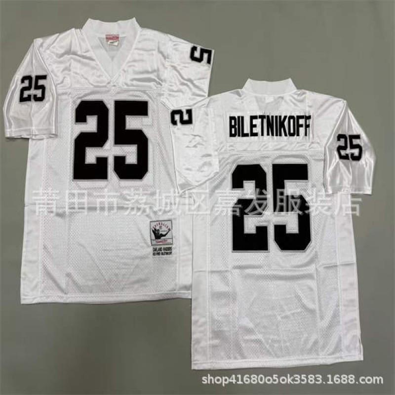 Rugby Jersey Oakland Raiders Retro Style Embroidered Football Uniform Mens Cotton Sport Shirt