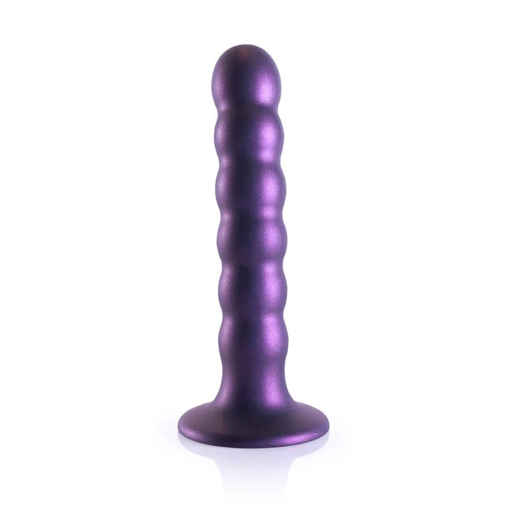 Ouch! - Silicone dildo with beads - 13 cm