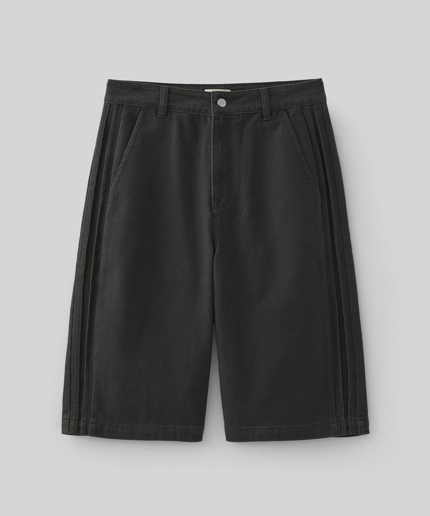 Pabeulega Side Line Chino Bermuda Pants (Charcoal)