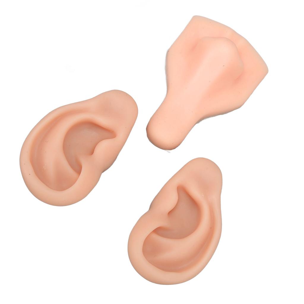 Silicone Piercing Model Soft Silicone Flexible Stretchy Reusable Human Body Piercing Practice Model