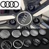 For 8V4PCS 60mm 61mm 68mm 69mm 77mm Car Wheel Center Cap Hub Cover Badge For Audi A6 A3 A4 A5 A6 Q2L Q3 Q5 Q7 Q8 R8 Hubcap Accessories