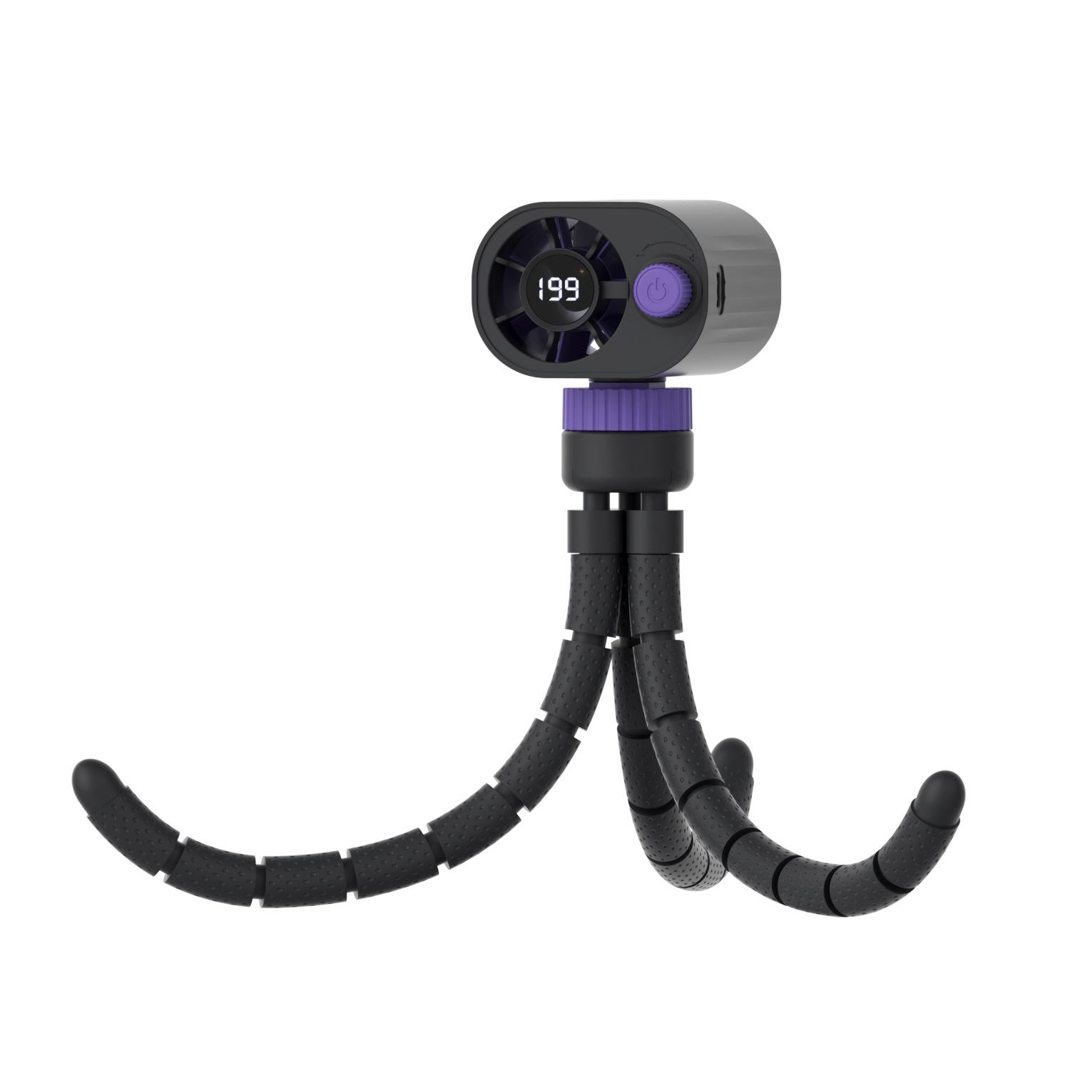 

26 Series High-Speed Clip Fan with Semiconductor Cooling, HD Display, and 100-Speed Settings Handheld/Standing/Hanging/Wrapping【66*69*240】