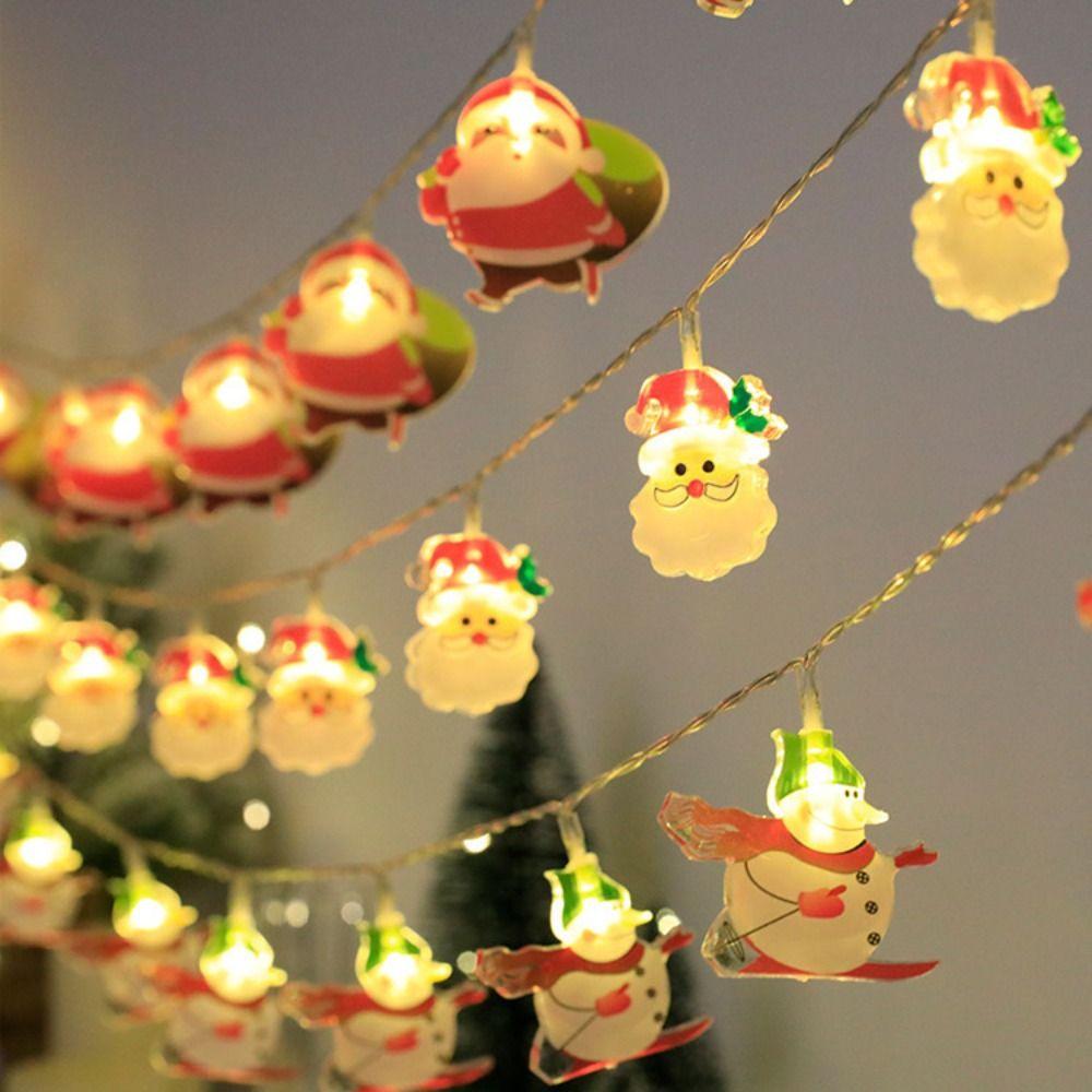 3m 20Led Christmas Light String Creative Christmas Decor Lamp Santa Claus LED Light Bar