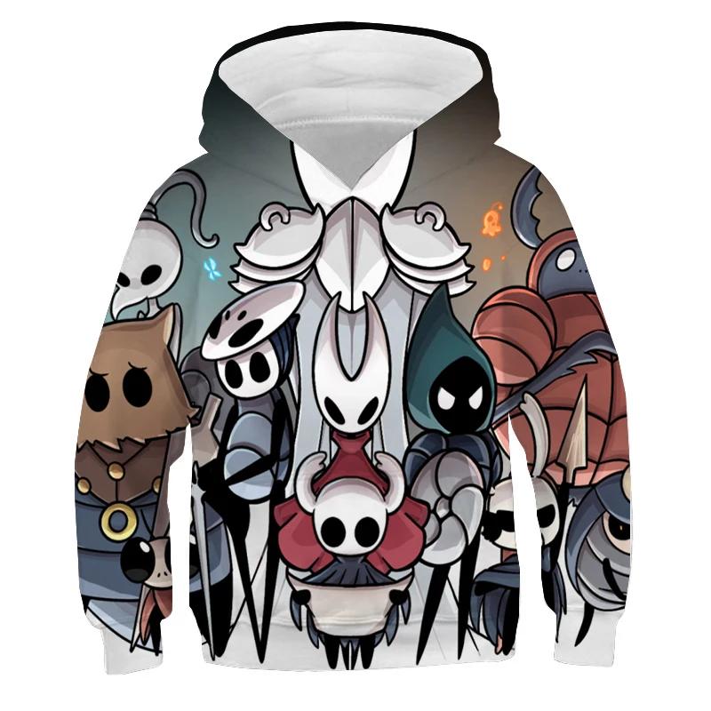 Hollow Knight Nadruk Bluzy Bluzy Jesień Polar Pulower Chłopcy Dziewczęta Dres y2k Top Sudadera Bluza Anime Odzież Dziecięca