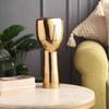 Abstract Face Decorative Gold – Modern Art Sculpture for Home Decor | 15 x 12 x 36 cm