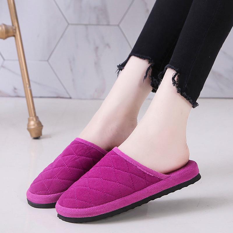Non-Slip Foam Sole Cotton Slippers for Men & Women - Warm, Silent, and Ideal for Home or Guest Use In Spring, Autumn, and Winter