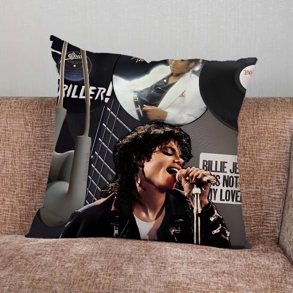 Singer M-Michael Jackson Pillow Case For Home Bedroom Car Office Decoration Living Room Sofa Cushion Cover Suitable