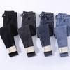 Winter Warme Samtjeans Damen Lässig Damen Hosen Pantalon Denimhosen Y2K Jeans Weiche Leggings