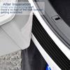 Car Rear Bumper Guard Protector Anti-Collision Patch Anti-Scrape Rubber Universal Trunk Door Entry Guards for SUV/Cars Non Slip Black with Tape 38