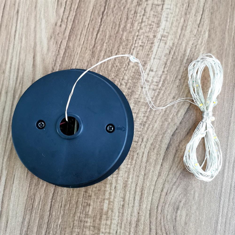 Round Solar Light Battery Box & Accessories for Plastic, Glass, and Ceramic Lamps