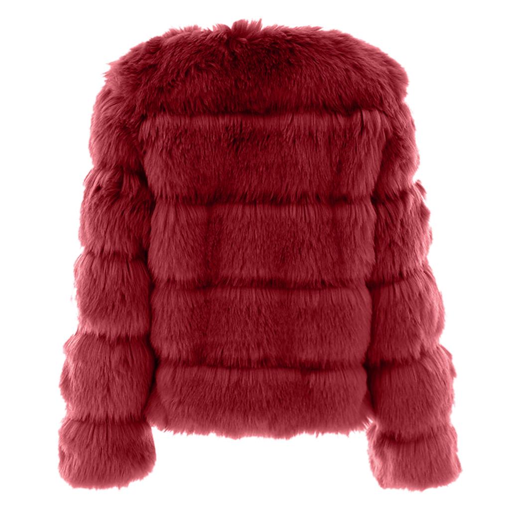 Kobiety z długim rękawem Zimowy ciepły płaszcz Moda Gruba kurtka znosić