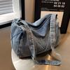 Stylish Large Capacity Denim Bag For Women With Soft Feel And Casual Vibe For Summer Use
