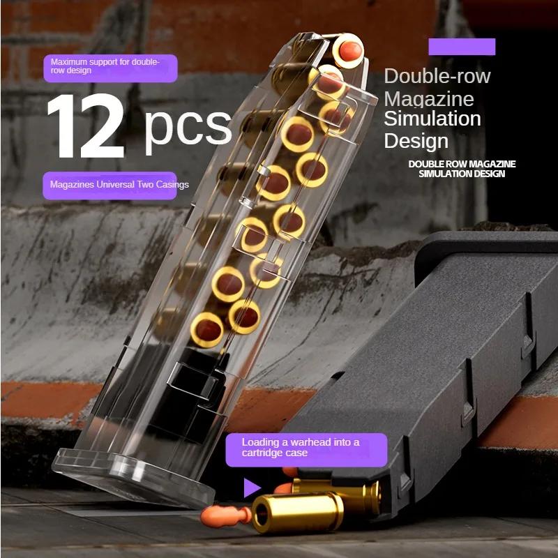 Pistol Gun Soft Bullet Gun With Blowback Single Shot And Shell Ejcetion Capability Blaster Outdoor Sports Shooting Game