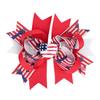 5 Inch Independence Day Bowknot Stacked Hairpins 4th of July Hair Bow Hair Clip American Flag Patriotic Bows Hair Accessories