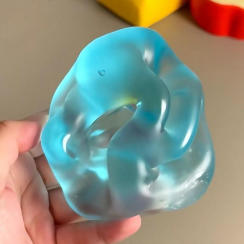 Toys Toys Toys Dark Blue Squishy Ball Anti Stress Sensory Fidgets Toy Soft Squeeze Blue Maltose Slow Rebound Decompression