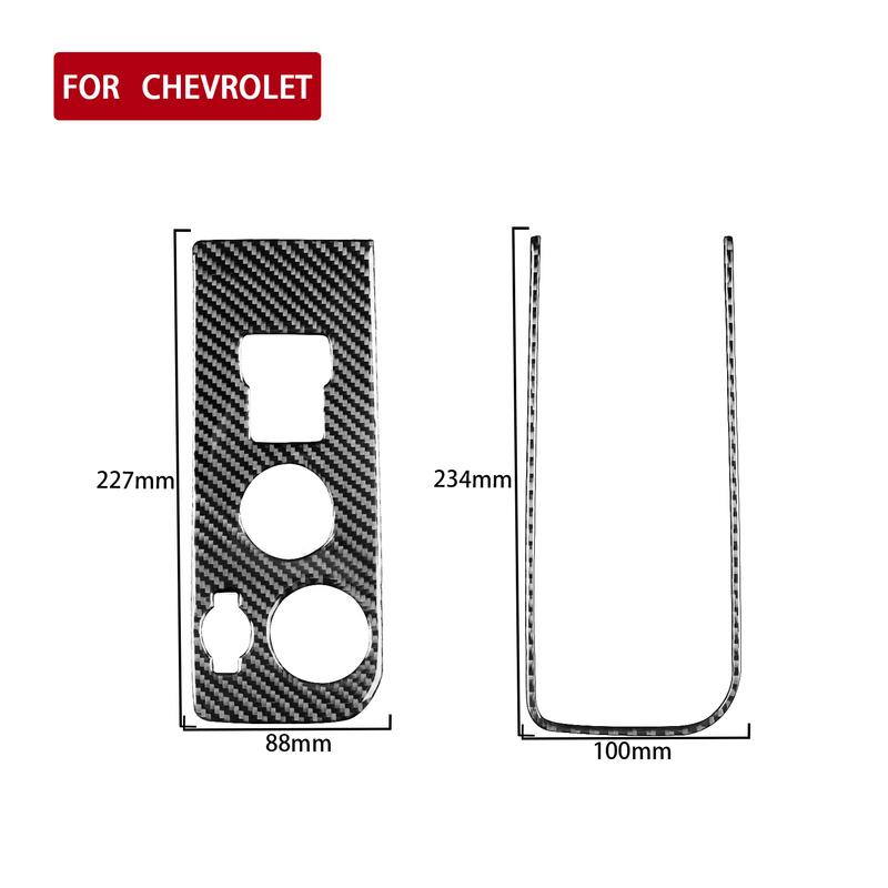 For Chevrolet Silverado For GMC Sierra 1500 2014-2018 Carbon Fiber Stickers Light Switch Button Lighting Control Car Accessories