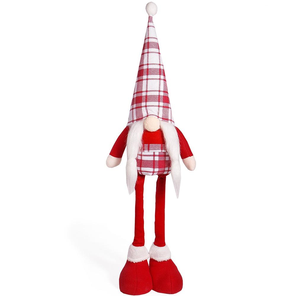Cute Christmas Telescopic Doll Ornaments Red Merry Christmas Decoration  Xmas Festival Decor