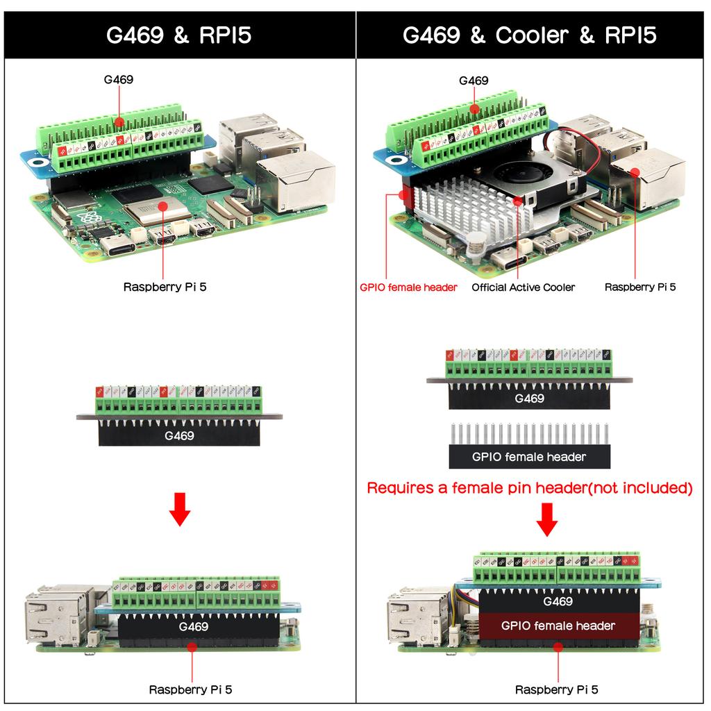 GPIO-Klemmblock-Breakout-Board für Raspberry Pi 4/ Zero 2W