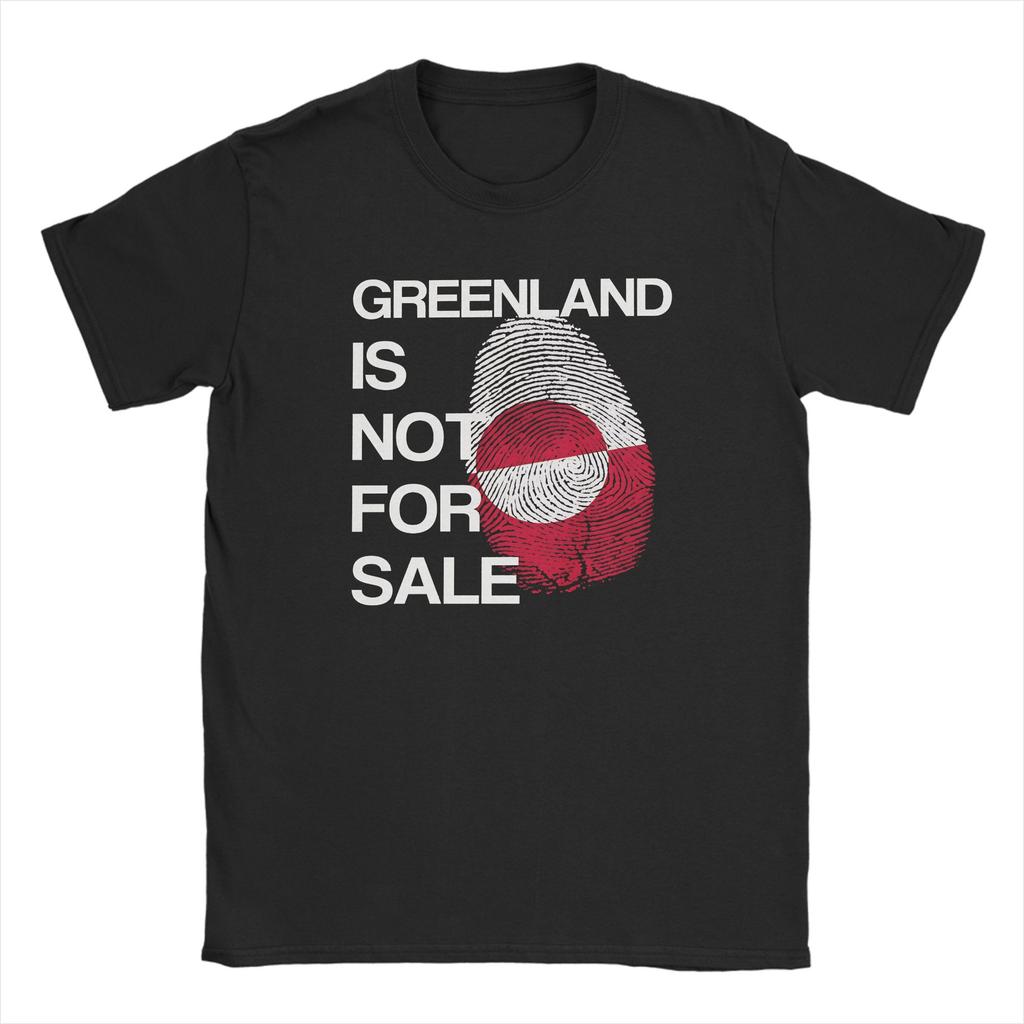 Grönland Steht Nicht Zum Verkauf T-Shirt Sommer Reines Baumwoll-T-Shirts Für Unisexs Mode T-Shirt Kurzärmelige Streetwear Oberteile