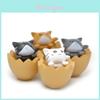 Egg Shell Chis Sweet Home Cat Figurine Pvc Miniature Decorative Desk Ornament For Gift And Collection