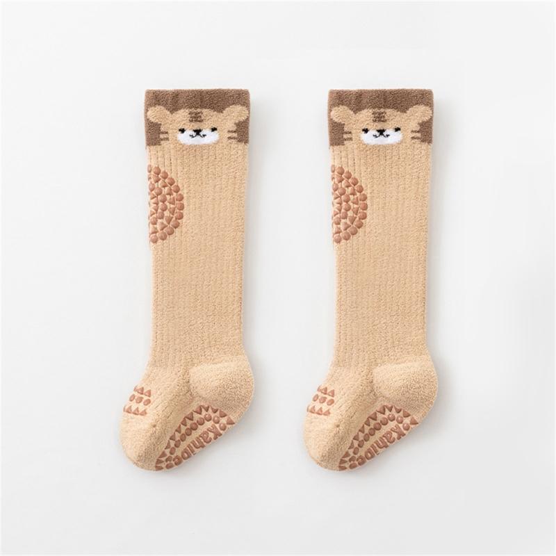 Winter Warm Toddler Long Socks Baby Knee Socks with Animal Pattern Infant Knee Stockings for Baby 0-3 Years