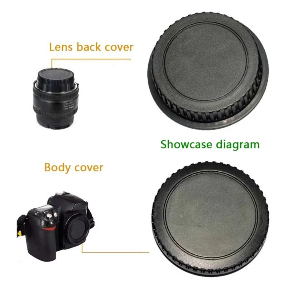 1Set Cover Protector Lid Rear Lens Cap Cap Set Camera Body Cap for Canon 700D70D 6D2 5D4 1DX DSLR