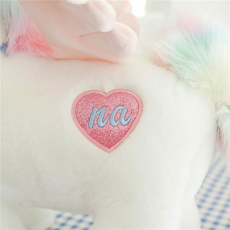25/40/55cm Cute Dream Unicorn Peluche Toys Kawaii Unicorn with Wing Dolls Lovely Horse Stuffed Soft Animal Pillow