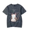 Top Men Women's T-shirt Cute Rat Printed Short Sleeve Male T-shirt Harajuku Fashion Couple Loose Street Style Y2K Tops Clothing